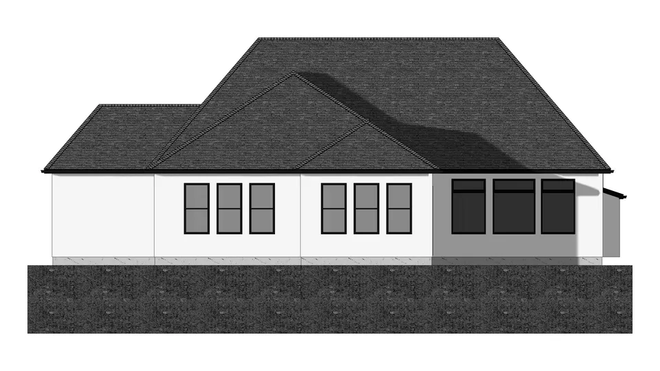 The Kingston house plan, exterior view 2